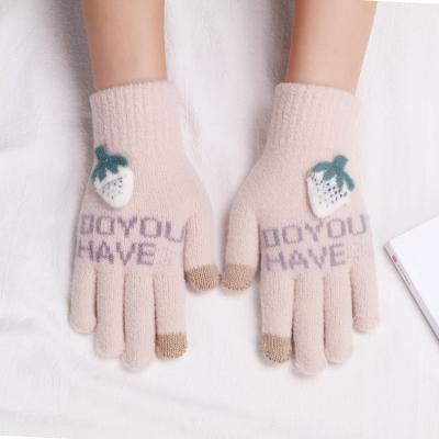 China Outdoor Use Winter Magic Knit Gloves Touch Screen WomenWarm Cheap Stretch Knitted Winter Gloves for sale