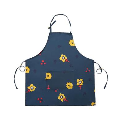 China Custom Chef Apron Hotel Restaurant Kitchen Chef Workwear Apron Coffee Cooling Long Hanging Neck Waterproof Apron for sale