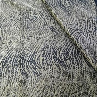 China 2021 New Arrivals Sustainable Poly Metal Mesh For Dress Dress Animal Print Fabric Printed Fabric for sale