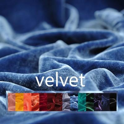 China Autumn Winter Pure Color Heavy Sustainable Silk Velvet Fabric Keep Warm Fabrics For Dress for sale