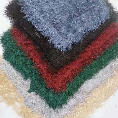 China New arrival keqiao winter plush toy fabric 100% pure polyester knitted pile faux fur fabric long for sale