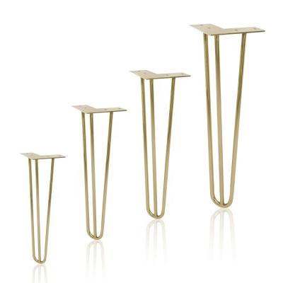 China Modern Base Sofa Cabinet Legs Coffee Table Hairpin Legs Good Quality Metal Cheap Modern Table Legs Hairpin Legs for sale