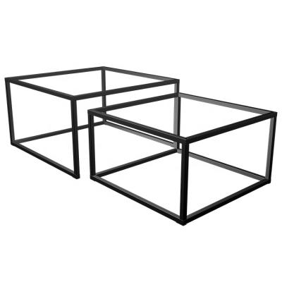 China Factory Price Morden Shape Metal Steel Square Leg Modern Elegant Coffee Table Legs For Coffee Table for sale