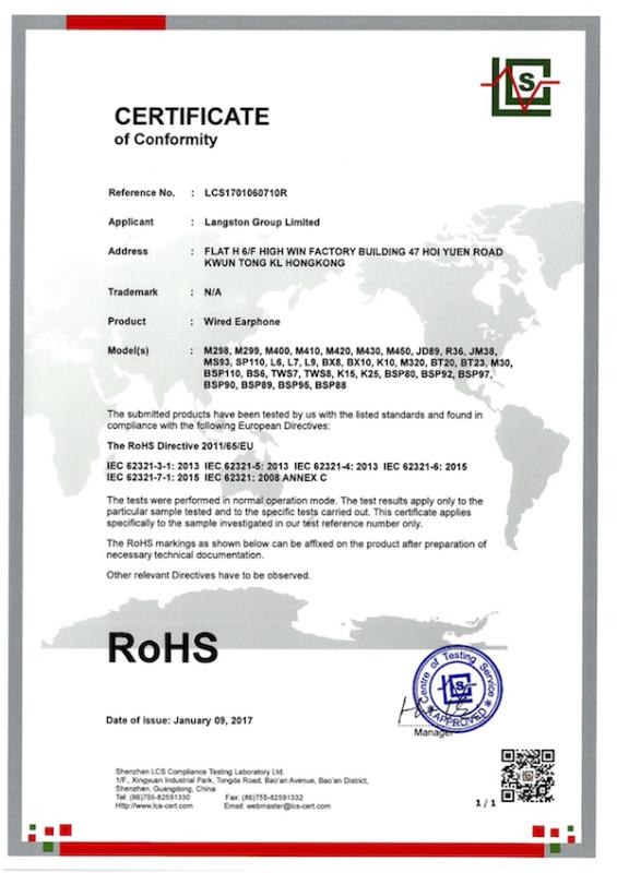 RoHS - Shenzhen Global Crown Technology Co., Ltd.