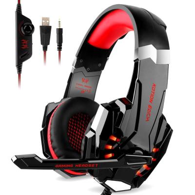 China KOTION EACH Headband Gaming G9000 Stereo Headset with LED Light for PS4, PC, Xbox One Controller for sale