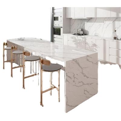 China Cut-to-Size Adjustable Chinese Prefab Kitchen Material Marble Wood Panel (Other) Style Custom Kitchen Countertops for sale