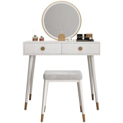 China Modern Makeup Dresser Dresser (The Other) LED Mirror Dresser Adjustable Drawers Bedroom Furniture for sale