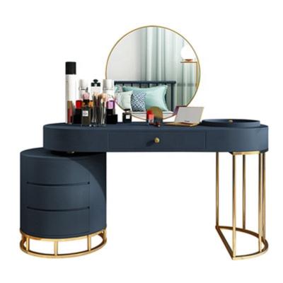 China (Other) Nordic Adjustable Makeup Dresser Dressing Table With Mirror Luxury Bedroom Hotel Furniture With Many Color for sale