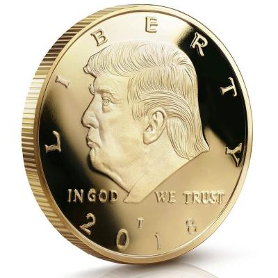 China 2018 Wholesale Antique Europe Enamel Trump Challenge Coin Mol Gold Plated In Old Commemorative Collectors Gold Coin Prize for sale