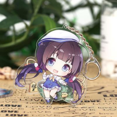 China Souvenir Promotional Gifts Japan Anime Translucent Custom Printed Acrylic Charms Key Chain for sale