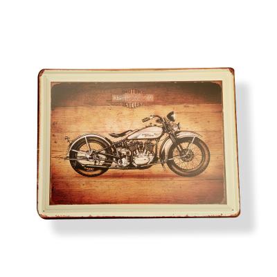 China Europe Old Look Vintage Motorcycle Metal Plaque, Tacker, Poster, Tin Sign Custom Order Advertising Plate for sale