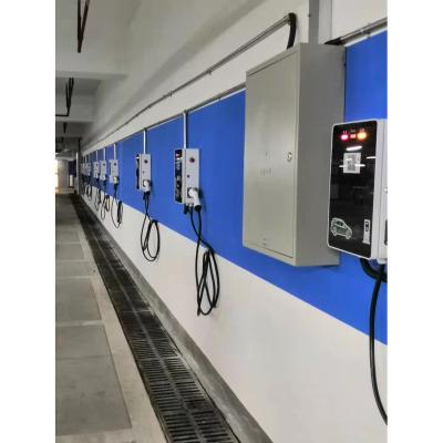 China Electric Vehicle Charging Station Car Charging System Home Public Wall Mounted Small Charging Station For Car EV Battery Charger Portable Fast Charger 7KW for sale