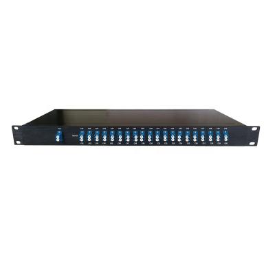 China A.W.G WDM module100G DWDM 40CH Gaussian athermal mux demux 100Ghz 40 channels 1U Telecom Chassis Rack Mount for sale