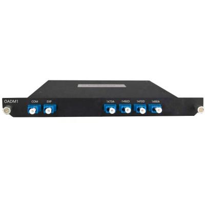 China FTTX 4 Channel Cartridge Box Optical Add Drop Multiplexer CWDM OADM Module 1470 Single Fiber 1490 for sale