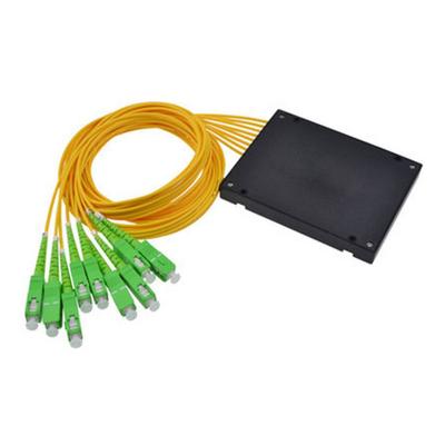 China FTTX 1x8 Channels ABS BOX Splitter Fiber Optic Single Mode for sale