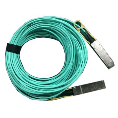 China Active FTTH 75m OM3 System 40G QSFP Optical Cable For Ethernet And Fiber Channel for sale