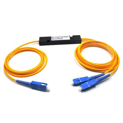 China FTTX Fiber Optic Channels 1x2 FBT Splitter Single Mode for sale