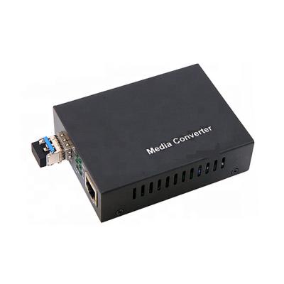 China Ethernet Fiber Optic To RJ45 10/100/1000Mbps SFP Media Converter For Ethernet Network for sale