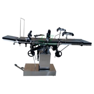 China LTST11 Stainless Steel Operating Room Theater Medical Surgical Bed Manual Hydraulic Operating Table for sale