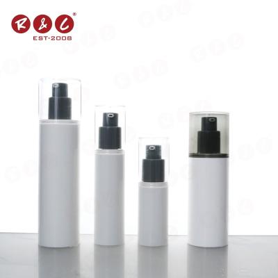 China High End Recyclable White Cosmetic Container 15Ml 30Ml 50Ml 100Ml PP Material Airless Pump Bottle Plastic Material Small Top for sale