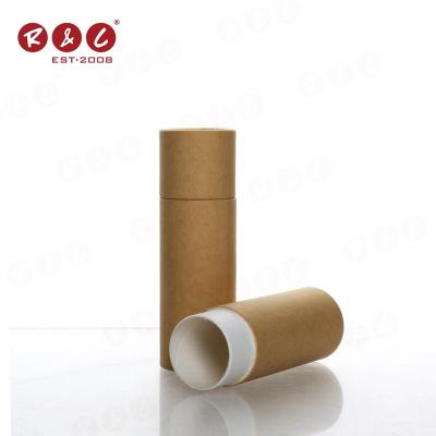 China Eco Biodegradable Biodegradable Lip Balm Tube CE Certificate Round 10ml Lip Balm Paper Packaging Tubes Pink Wide Paper Lip Balm Stick Brown Tube for sale