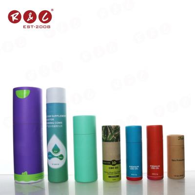 China Wholesale Recycling Packaging Recyclable Packaging Paper Cosmetic Box Cylinder Canister Tube Child Safe Design Cardboard Tea for sale