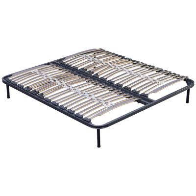 China Adjustable (height) High Quality Home Room King Size Knock Down Folded Easy To Assemblyble Mechanism Metal Bed Frame for sale