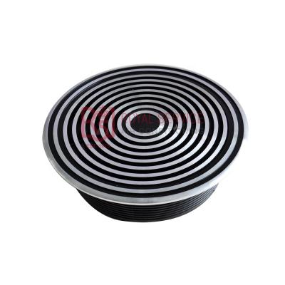 China Ultrathin HVAC Air Conditioning Floor Supply Air Vent Swirl Disc Diffuser for sale