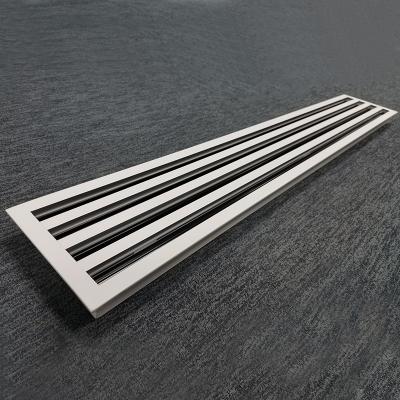 China Energy Saving Bar Ceiling Adjustable System Aluminum Linear Air Supply T Slot Diffuser for sale