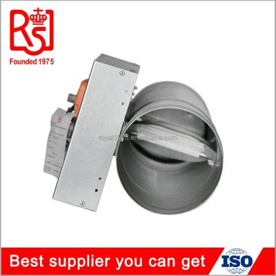 China Hot Selling Easy Round CAV Terminals Air Volume Systems Control Motorized Air Duct Damper for sale