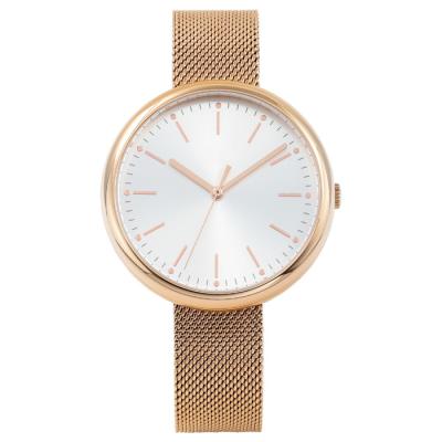 China 2022 new design lady stainless steel IP rose gold wristwatch women luxury premium quartz waterproof watch for sale