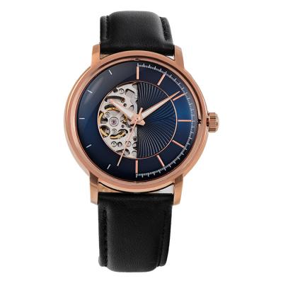 China Water Resistant 2022 manufacturer wholesale high end gents mechanical watch custom brand leather strap NH70 japanese movement automatic watch for sale