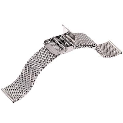 China 2022 OEM ODM Luxury Custom High Quality 316L Stainless Steel 22mm Wide Men's Watch Mesh Band for sale