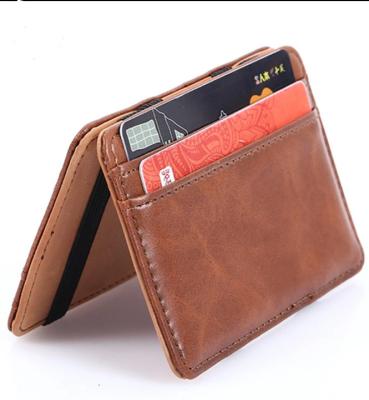 China Bifold Stitched Promotion Leather Magic Wallet, Custom Wallets for sale