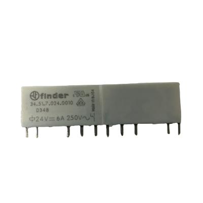 China 24VDC 5PIN Feet 6A 34.51 Relay 24V 6A 5 Pin Relay 34.51.7.024 .0010 Relay 34.51.7.024 .0010 for sale