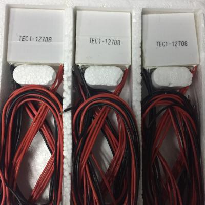 China Cooler TEC1-12708 40*40 Semiconductor Peltier Thermoelectric Cell TEC1-12708 for sale