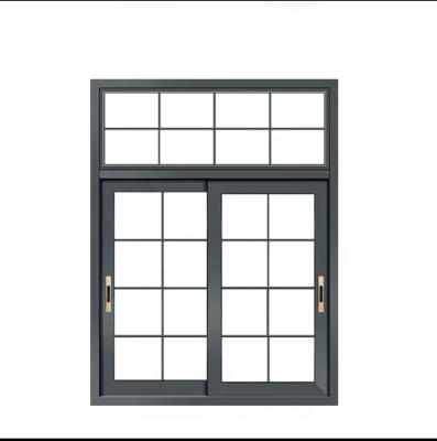 China Sliding Aluminium Champagne Color Aluminum Sliding Window Sliding Glass Doors And Windows Bronze Color Sliding Aluminium Window for sale