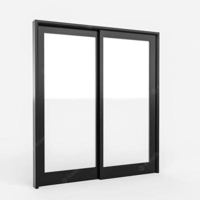 China Sliding OEM Aluminum Electric Custom modern double pane aluminium framed sliding glass door window for sale