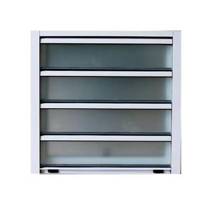 China Decoration America Standard Hurricane Proof Tempered Aluminum Frame Louver Window Glass Philippines Price for sale