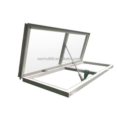 China Automatic Remote Control 1000*2000 150x1000 Double Glass Aluminum Ceiling Panel Artificial Skylights With Led Light for sale