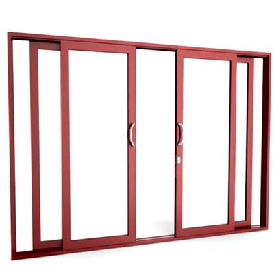 China Waterproof soundproof interior sliding doors white aluminum sliding doors for sale