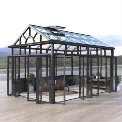 China Modern Wholesale OEM ODM Factory Best Price Conservatory Greenhouse Sunrooms Aluminium gazebo glass sun room for sale