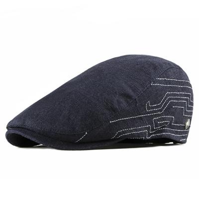 China European And American Style Cotton Polyester Newsboy Hat Soft Fit Taxi Driver Hat for sale