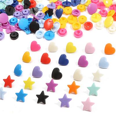 China 20sets ReplaceT5 Button Fastener Washable Plastic Snap Buttons Push Buttons For Baby Clothes Staples Buttons for sale