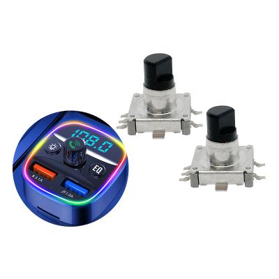 China Car Handsfree Car MP3 Player Kit Tooth 5.0 Tooth 5.0 Car FM Transmitter Use 11mm SMT Rotary Switch Blue Ultra Thin Rotary Switch Encoder for sale