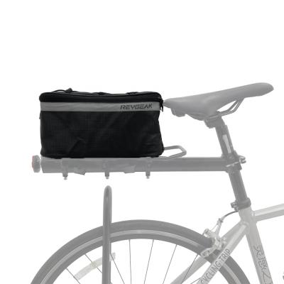 China REYGEAK Waterproof PVC Bike Rack Bag 7L Saddle Bags Multifunctional Black Shoulder Panniers Trunk PVC For Bicycle for sale