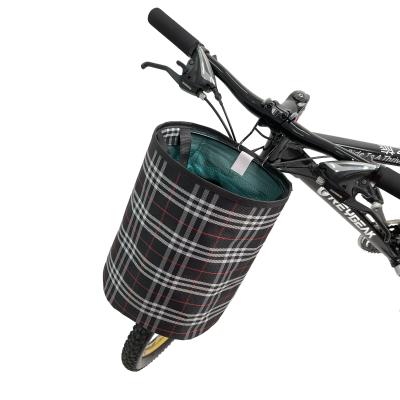 China REYGEAK Portable Folding Waterproof Front Bike Basket Tarp Bicycle Accessories Basket Mountain Tarp Storage Basket for sale