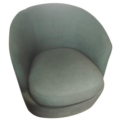 China Modern Design Tufted Leisure High Back Army Green Fabric Chair Lounge Armchair for sale