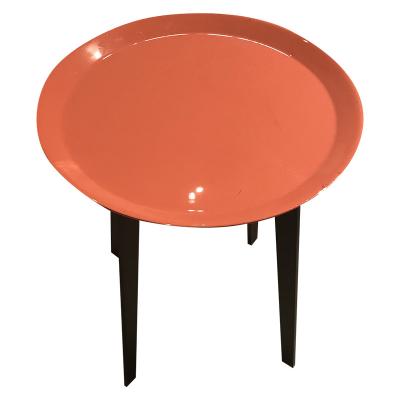 China Adjustable (Other) Paint Coffee Table Steel Orange Black End Table for sale