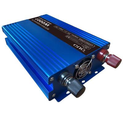 China TZA 12v 24v 220v 230v AC USB 1000w inverter dc modified sine wave power inverter with battery 265X145X60mm for sale